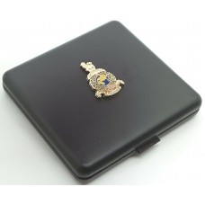 Royal Marines 24k Gold Clad Emblem Cigarette Case